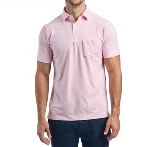 PETER MILLAR Crown Cool Polo shirt Men XXL 2XL Pink Short sleeves